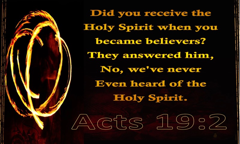 Acts 19:2 Did You Receive the Spirt When You First Believed (gold)